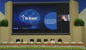 Image showing DrKranti.Health Launch Announcement by Dr. Eva Szabo, CEO of EMRO Doctors