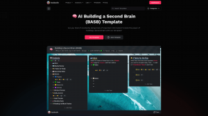 Sample Taskade AI Templates for Building a Second Brain