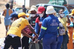 Stakeholders joining hands to assist the Diepsloot community.