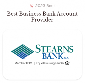 Stearns Bank N.A. named the 2023 Best Business Bank Account Provider