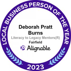 Alignable 2023 Local Business Person of the Year Award Badge, Deborah Pratt Burns