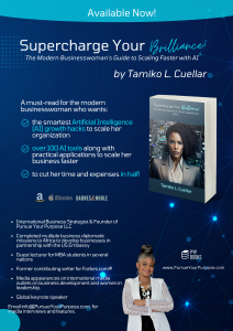 Supercharge Your Brilliance book for businesswomen A4 flyer