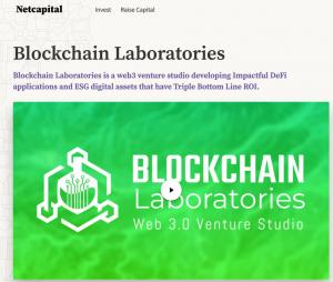 Blockchain Laboratories NetCapital RegCF Campaign
