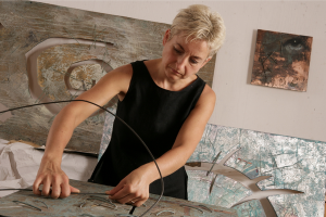 Annapolis church hosts artist Ludmila Pawlowska, who creates three-dimensional paintings for her ICONS in Transformation exhibit April 23-June 11.