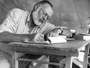 Ernest Hemingway Wearing Vintage Glasses