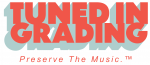 The official logo and trademarked slogan of Tuned In Grading.