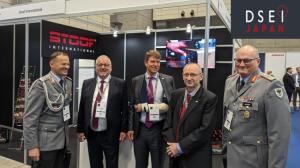 Fred Stoof of Stoof presents armoured innovations at DSEI 2023 Chiba Japan