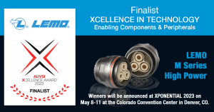 LEMO M Series High Power, finalist Xcellence in Technology