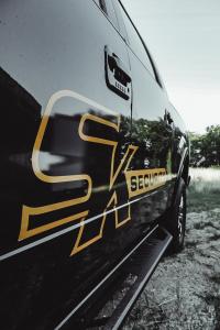 alt= "marked security vehicle"