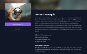 Neuer Quiz-Typ - Selbstbewertung-Quiz