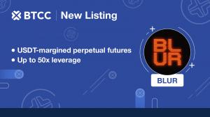 BTCC launches BLUR/USDT perpetual futures contract with leverage of up to 50x.