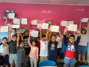 Skill Samurai Students Celebrating their Achievements