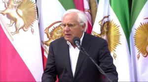 Senator Bob Torricelli: "There is no one who can reach around this globe to get the resources to rebuild a country that has been destroyed after 40 years of oppression. There is no one that can bring the skill, the unity, but, Mrs. Rajavi and the MEK ."