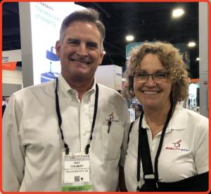 Photo of owners Guy and Lori Colbert at the Medtrade East Expo