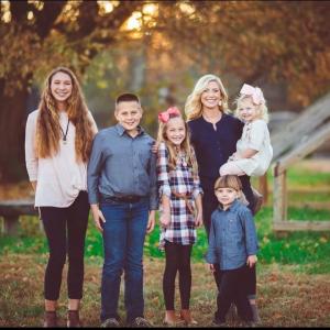 Melissa Henderson and her children