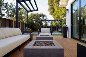 designing small spaces in landscape architecture with a backyard swing