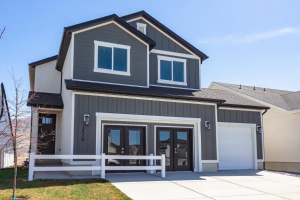 A picture of a model home by Tiffany Homes in Eagle Mountain, Utah.