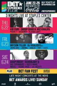 BET AWARDS 2017 TICKETS DATES JUNE 22nd-25rd LA LIVE