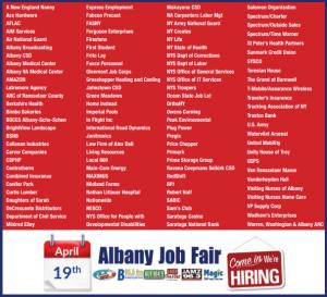 Albany Job Fair Recruiter List