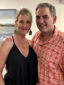 Erin Brockovich with Jones.Show host Randall Kenneth Jones