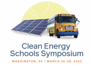 electric school bus clean energy schools logo