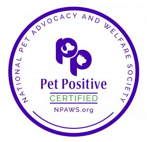 Circular badge for Pet Positive Veterinary Facility Certification