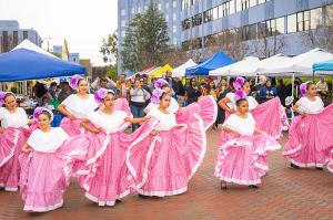 Latin American folkloric dancers from many cultures and nationalities performed at the festival.