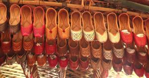 Jutis & Mojaris at Bapu Bazar Jaipur