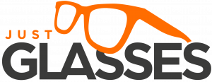 The logo of Just Glasses.