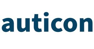 Dark blue logo for auticon, a social enterprise that exclusively employs autistic adults as technology consultants