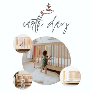 Earth Day dadada Baby Natural Cribs