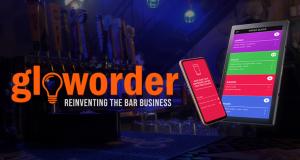 Gloworder logo against tyhe backdrop of a bar counter