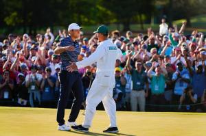 ROLEX TESTIMONEE SCOTTIE SCHEFFLER CELEBRATES WINNING THE MASTERS AT AUGUSTA NATIONAL GOLF CLUB, 2022