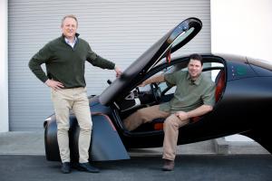 Steve Fambro and Chris Anthony, Aptera Co-CEOs with the Aptera solar EV