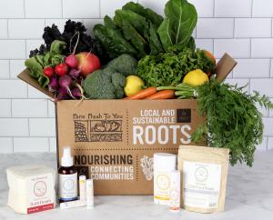 Farm Fresh To You Customizable Box Filled with Produce & Featuring Life Elements Products
