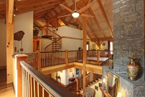 Interior of Timber Frame Home