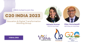 Vibha invited to join C20 India 2023 Education and Digital Transformation Working Group
