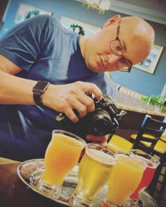 Beer Team taking photos and meeting with a brewery.