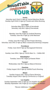 RoundTable Rendezvous Tour Dates