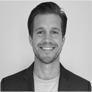 Black and white headshot of Jeff Milligan, VP of Customer Success at Web3 Pro