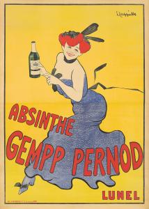 Leonetto Cappiello, Absinthe Gempp Pernod. 1903. ($26,400).