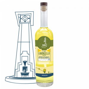 A bottle of limoncello
