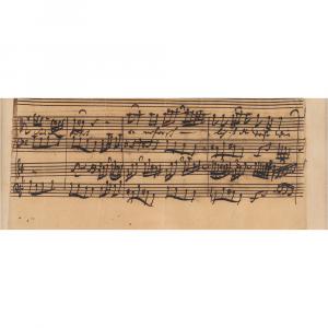 Johann Sebastian Bach Handwritten Church Cantata Manuscript