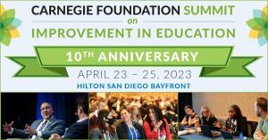 2023 Carnegie Summit logo and photos of past speakers