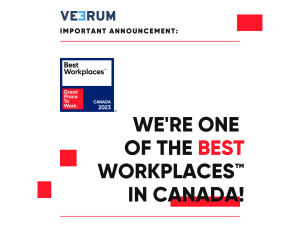 VEERUM has been ranked one of the best workplaces in Canada