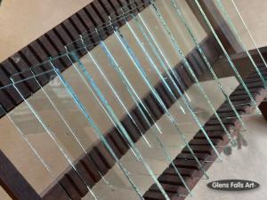 glass plates for gelatin silver emulsion with Glens Falls Art logo