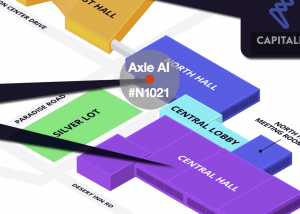 Axle AI - NAB booth N1021, located in the North hall near the entrances to the West hall walkways