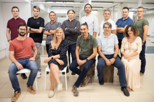 Zetta Genomics' international team at its office in Valenica, Spain. The image includes Zetta Genomics' founder, Ignacio Medina.