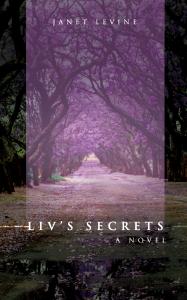 Liv's Secrets cover showing a path lined with jacaranda trees