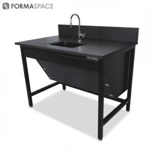 ADA-compliant sink with a chemical-resistant countertop